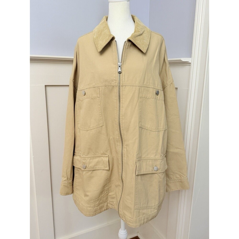 Loft Modern Barn Chore Jacket XL Almond Beige NWT